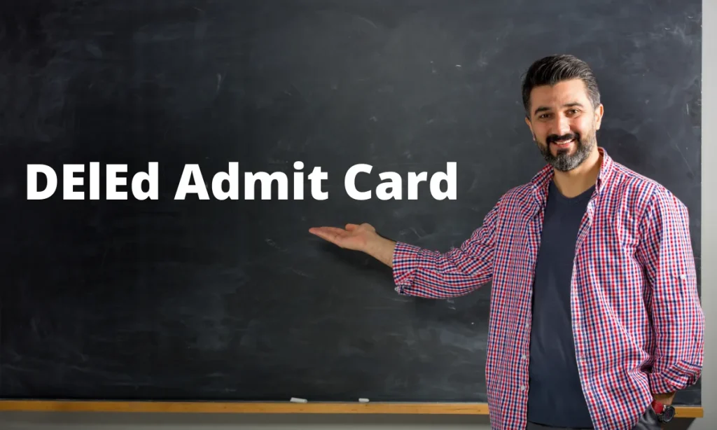 DElEd Admit Card