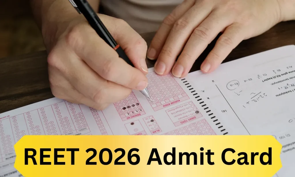 Reet admit card 2026