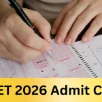 Reet admit card 2026