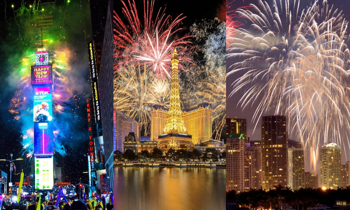 fireworks on newyear 2026