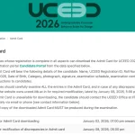 UCEED 2026 Admit Card